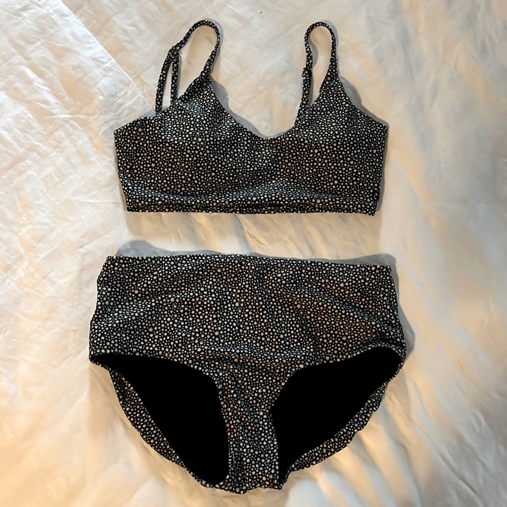 Albion Black & White Polka Dot Bikini Set